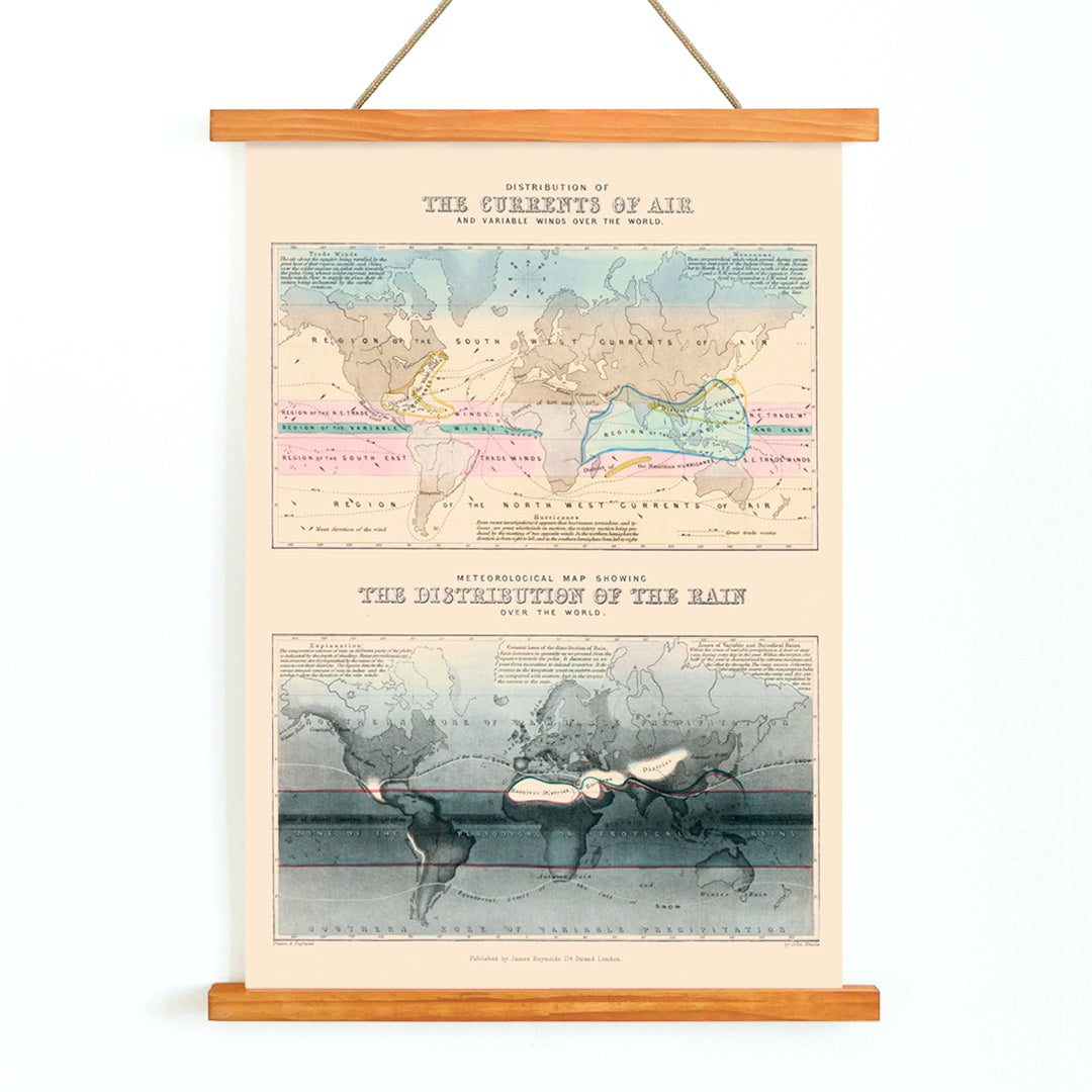 , with wooden magnetic frame on white background