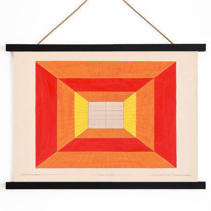 , with wooden magnetic frame on white background