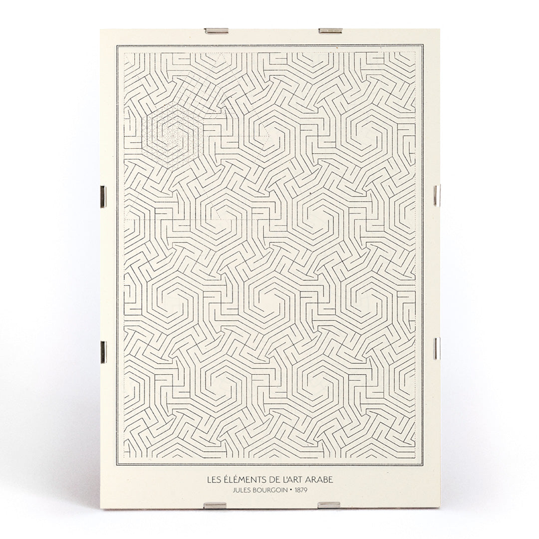 , framed and displayed in modern living room decor