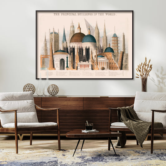 , framed and displayed in home decor