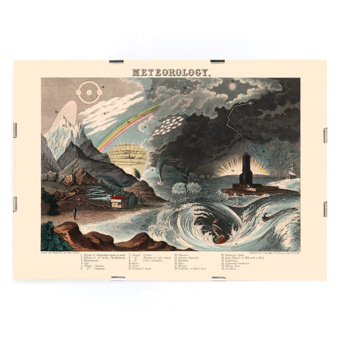 , framed and displayed in modern living room decor