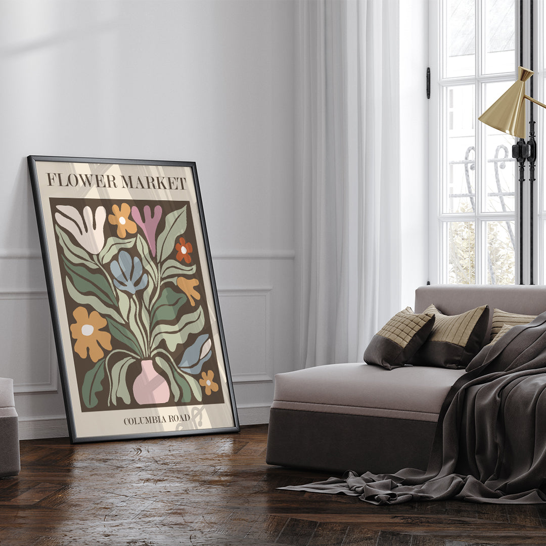 , framed and displayed in home decor