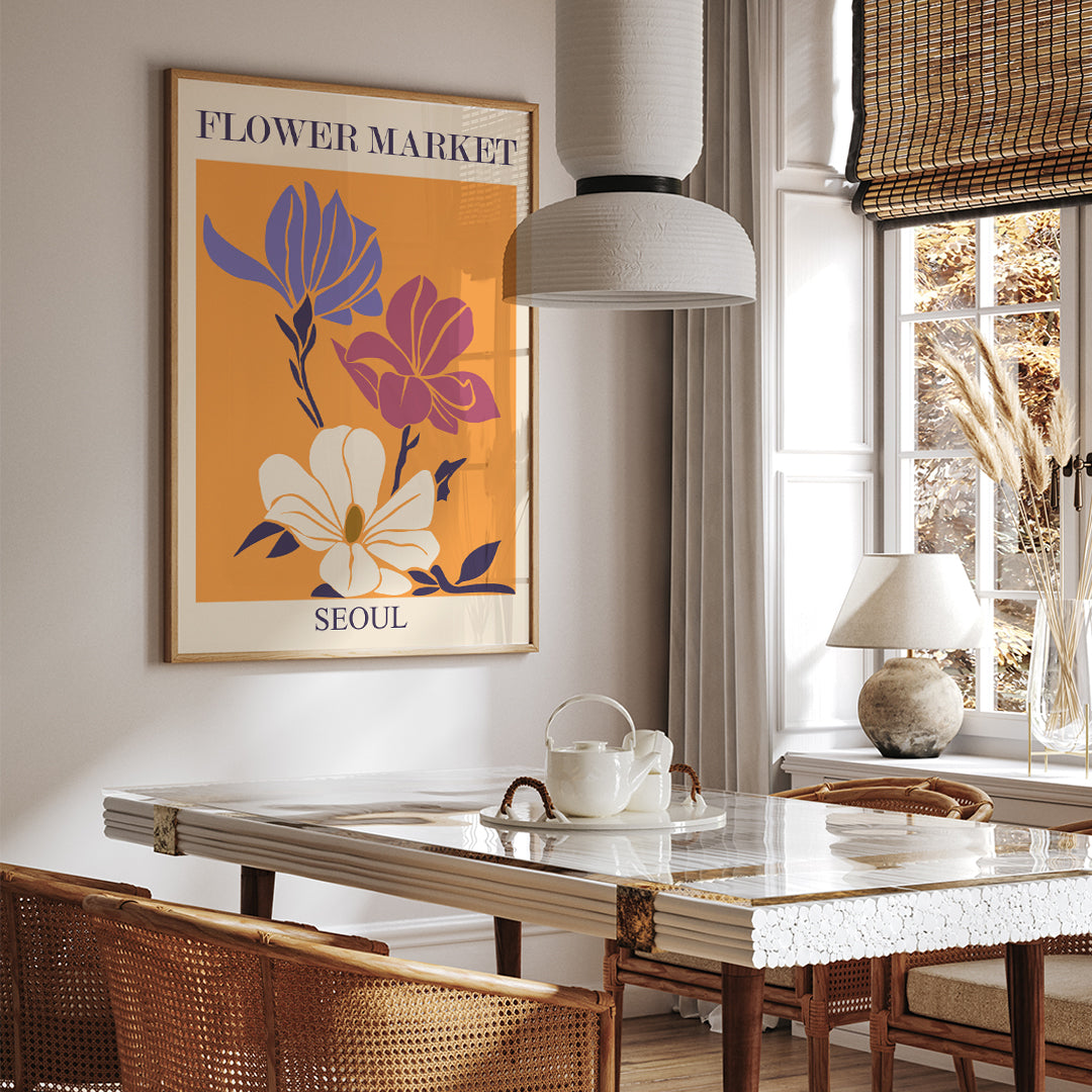 , framed and displayed in home decor