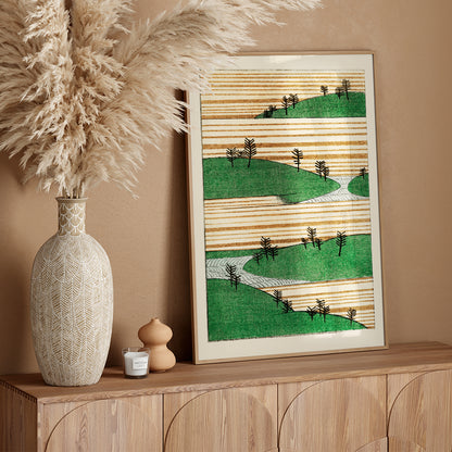, framed and displayed in home decor