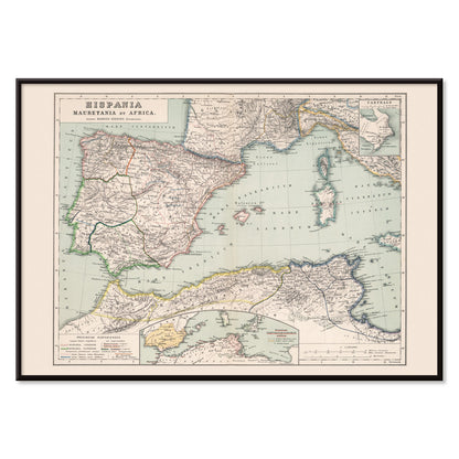 , with black aluminium frame on white background