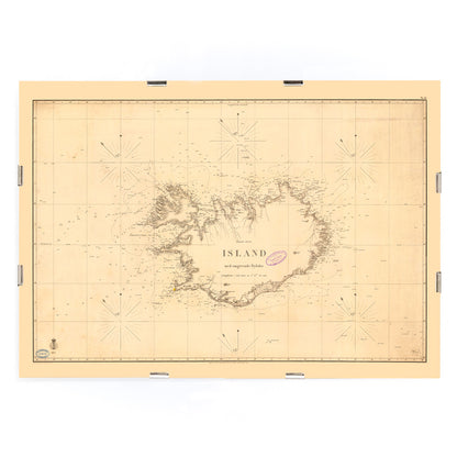 , framed and displayed in modern living room decor