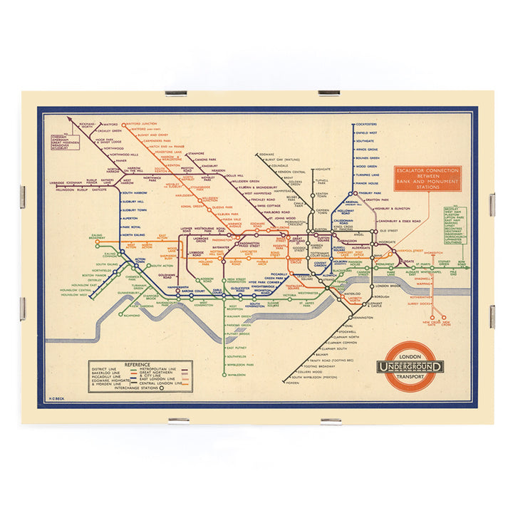 , framed and displayed in modern living room decor