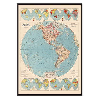 , with black aluminium frame on white background