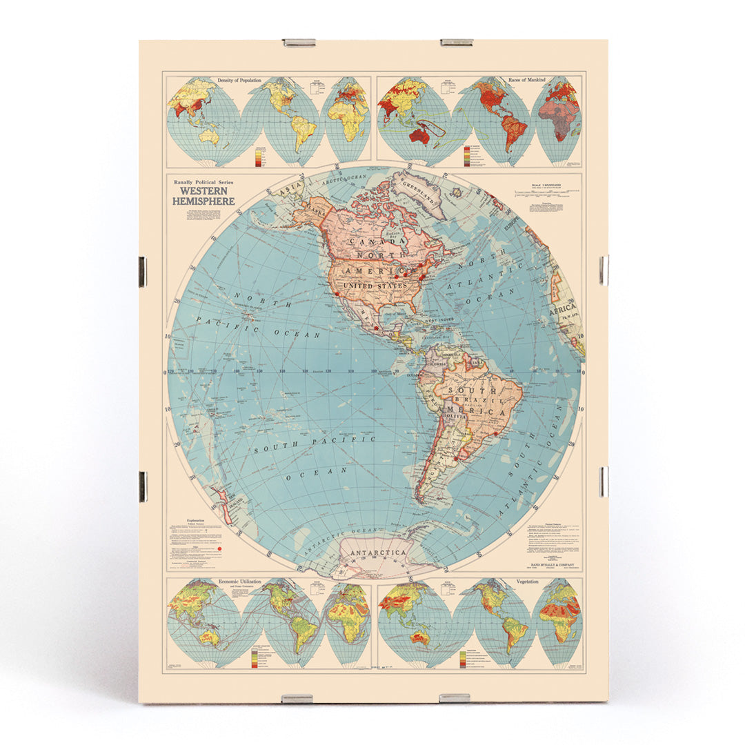 , framed and displayed in modern living room decor