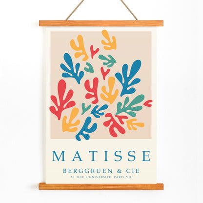 , with wooden magnetic frame on white background