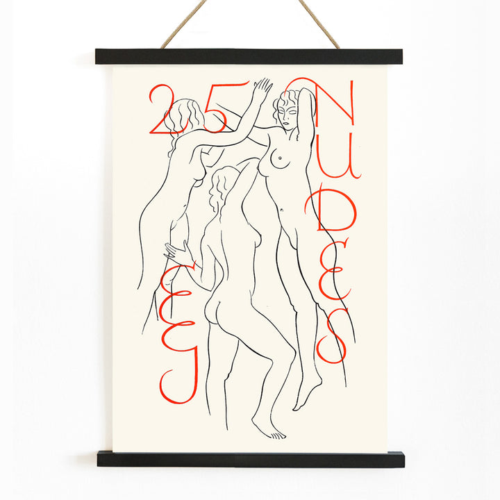 , with wooden magnetic frame on white background
