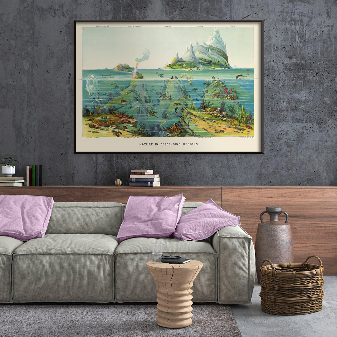 , framed and displayed in home decor