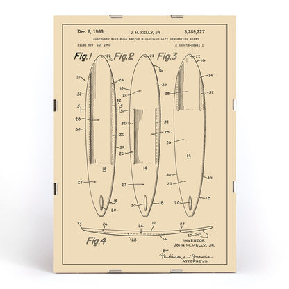 , framed and displayed in modern living room decor