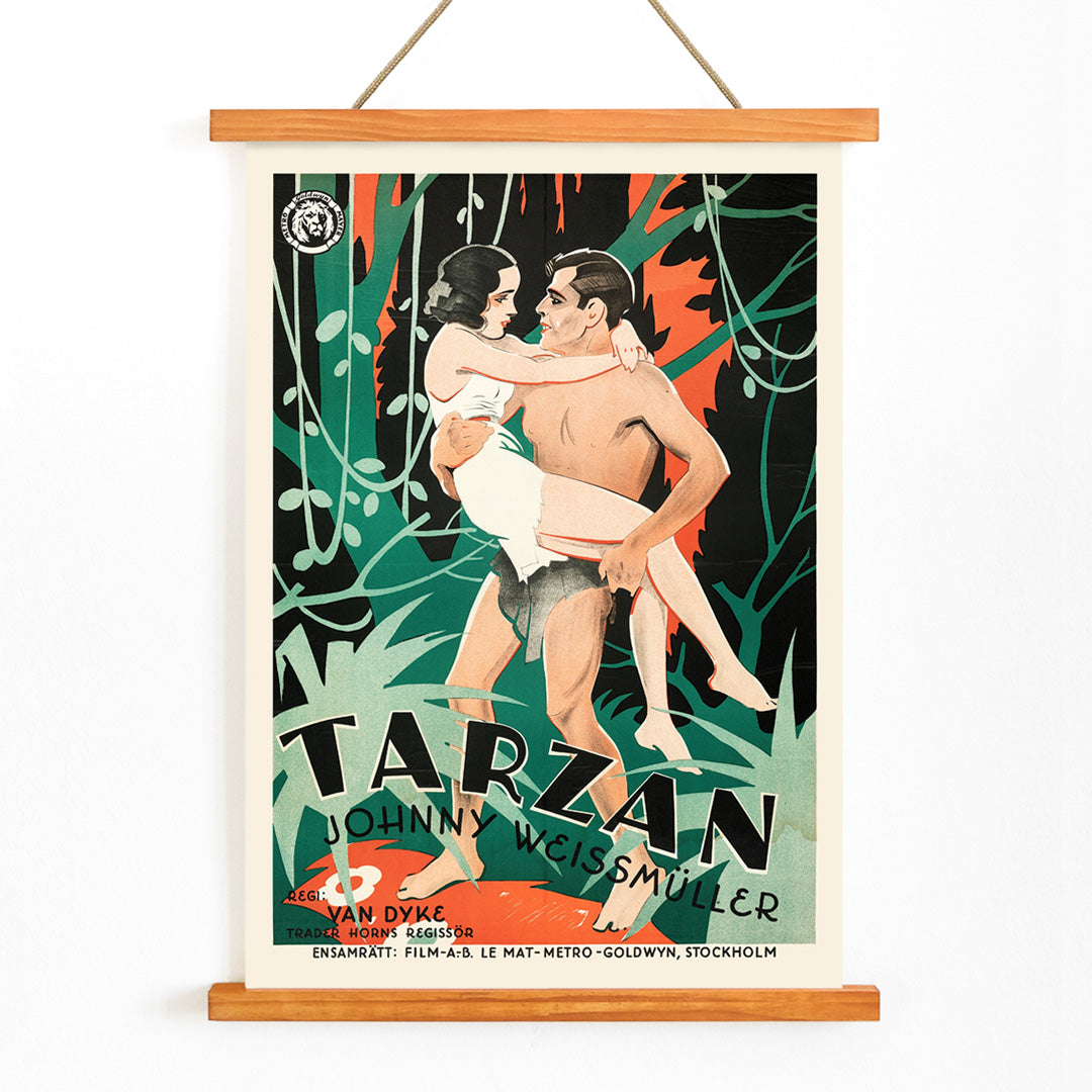 , with wooden magnetic frame on white background