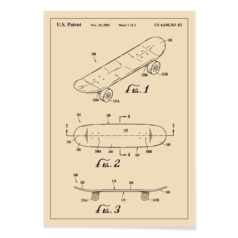 Skateboard-Patent